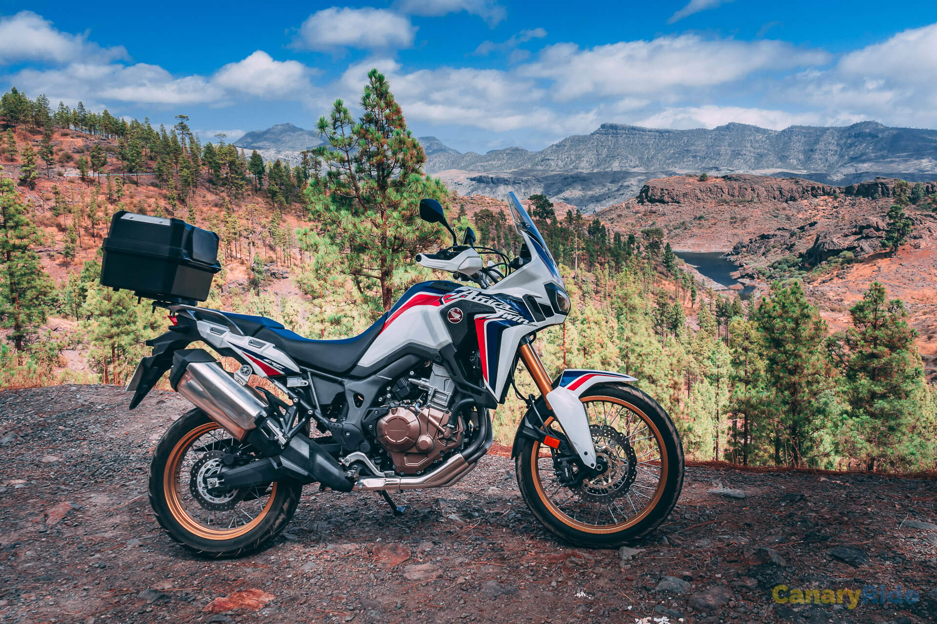 africa twin helmet lock